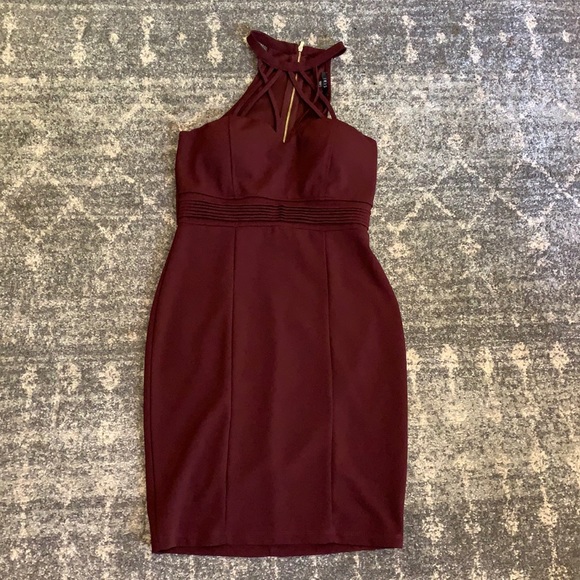 iris Dresses & Skirts - Burgundy Cocktail Dress